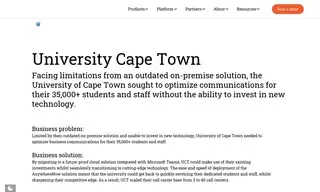 Preview of the University of Cape Town Case Study