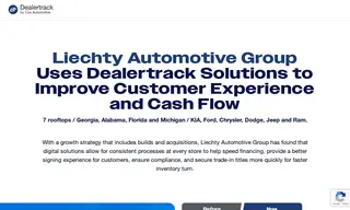 Preview of the Liechty Automotive Group Case Study