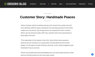 Preview of the Handmade Peaces Case Study
