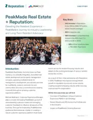Preview of the PeakMade Real Estate Case Study