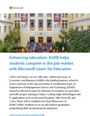 Preview of the Athens University of Economics and Business Case Study