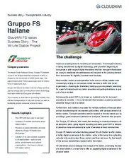 Preview of the Gruppo FS Italiane Case Study