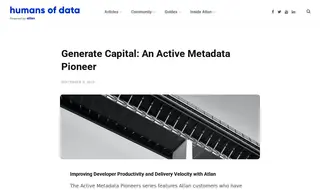 Preview of the Generate Capital Case Study