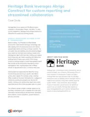 Preview of the Heritage Bank Case Study
