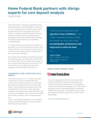 Preview of the Home Federal Bank of Tennessee Case Study