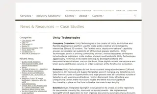 Preview of the Unity Technologies Case Study