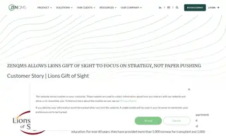 Preview of the Lions Gift of Sight Case Study