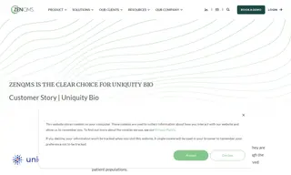 Preview of the Uniquity Bio Case Study