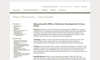 Preview of the Massachusetts Office of Business Development Case Study