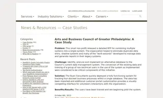 Preview of the Arts and Business Council of Greater Philadelphia Case Study