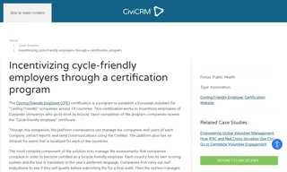 Preview of the Cycling Friendly Employer Case Study