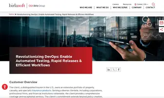 Preview of the U.S. Based Distinguished Insurer Case Study