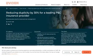 Preview of the Leading Property and Casualty (P&C) Insurance Providing Company Case Study