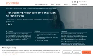 Preview of the Healthcare Cost Management Solutions Providing Company Case Study