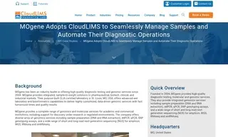 Preview of the MOgene LC Case Study
