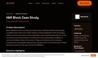 Preview of the H&R Block Case Study
