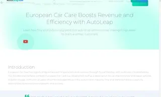 Preview of the European Car Care Case Study