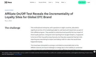 Preview of the Affiliate Case Study