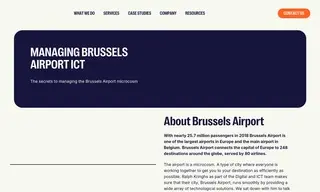 Preview of the Brussels Airport Case Study