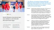 Preview of the Special Olympics Case Study