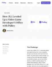 Preview of the JLL Case Study