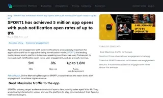 Preview of the SPORT1 Case Study
