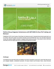 Preview of the Fathima Group Case Study