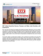 Preview of the KM Trading Case Study