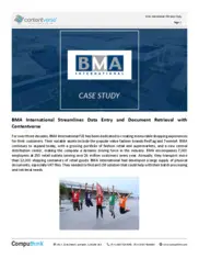 Preview of the BMA International Case Study