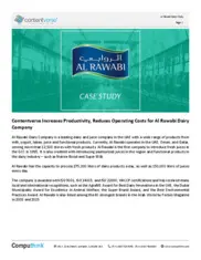 Preview of the Al Rawabi Dairy Company Case Study