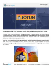 Preview of the Jotun Group Case Study