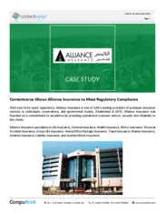 Preview of the Alliance Insurance Case Study