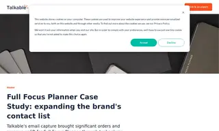 Preview of the Full Focus Planner Case Study
