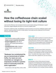 Preview of the Caribou Coffee Case Study