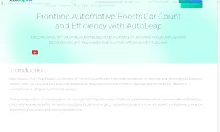 Preview of the Frontline Automotive Case Study