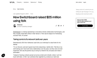 Preview of the Switchboard Case Study