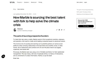 Preview of the Marble Case Study