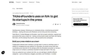 Preview of the eFounders Case Study