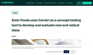 Preview of the Solar Foods Case Study