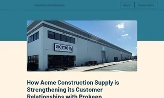 Preview of the Acme Construction Supply Case Study