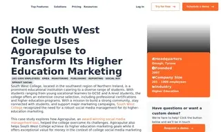 Preview of the South West College Case Study
