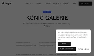 Preview of the KÖNIG GALERIE Case Study