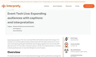 Preview of the Event Tech Live Case Study