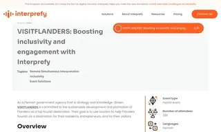 Preview of the VISITFLANDERS Case Study
