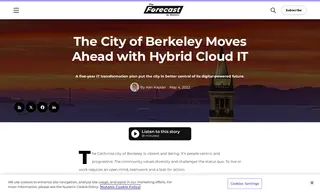 Preview of the City of Berkeley, CA Case Study