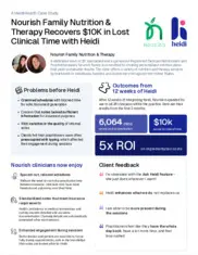 Preview of the Nourish Family Nutrition & Therapy Case Study