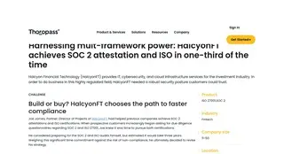 Preview of the Halcyon Financial Technology (HalcyonFT) Case Study