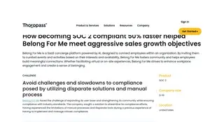 Preview of the Belong For Me Case Study