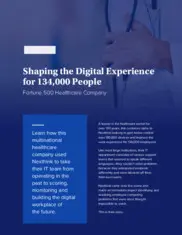 Preview of the Fortune 500 Healthcare Company Case Study