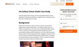 Preview of the Ink Gallery Tattoo Studio Case Study